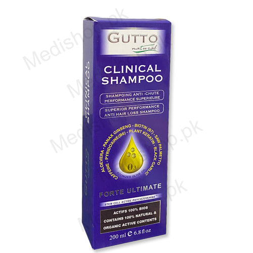 Gutto natural clinical shampoo anti hair loss 200ml