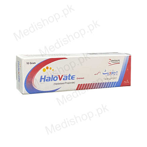 Halovate ointment 10gram halobetasol propionate crystolite pharma