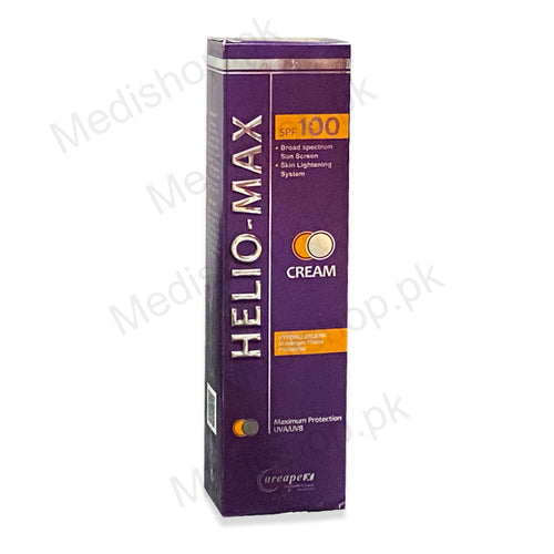 Helio-Max SPF 100 Cream sun block skincare protection careapex pharma