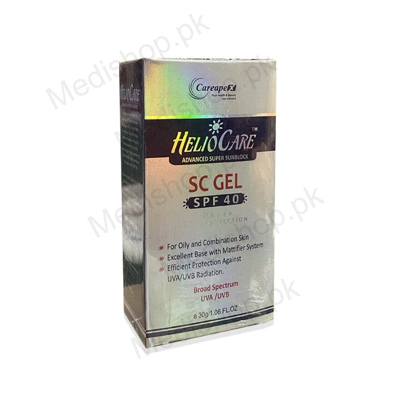 HelioCare SC Gel Spf40 suncare protection 30g careapex pharma