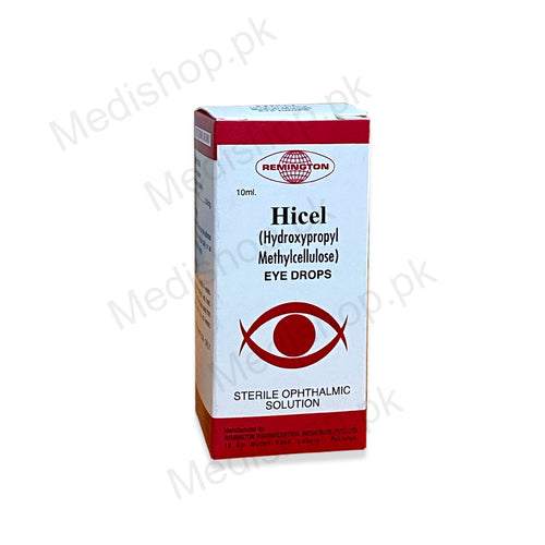 Hicel Eye Drops 10ml hydroxypropyl methlcellulose Remington pharma eye care treatment