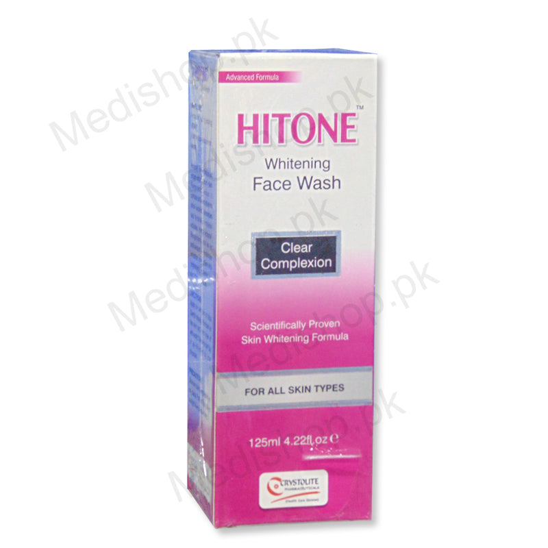 Hitone Whitening face wash skin care clear complexion Crystolite pharma 125ml