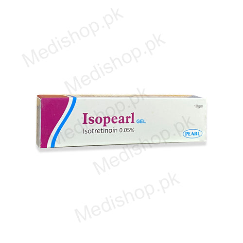    Isopearl Gel 10gm isotretinoin 0.05% pearl pharmaceuticals skin care treatment