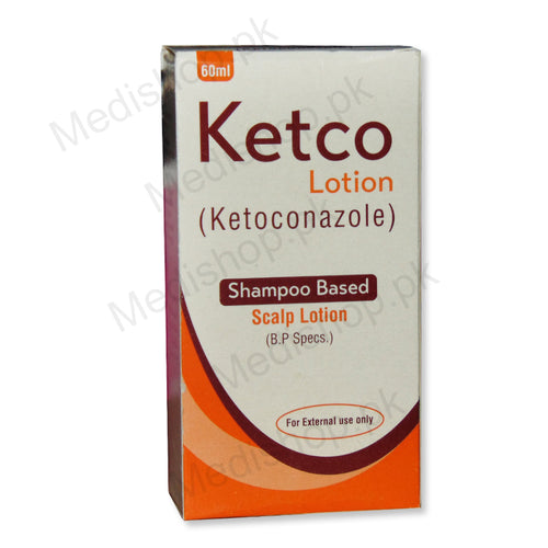 Ketco Lotion ketoconazole scalp shampoo based Skin care treatment Hoover pharma