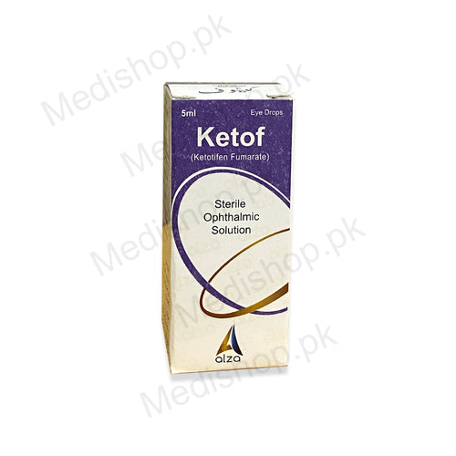    Ketof Eye Drops 5ml Ketotifen fumarate alza pharma