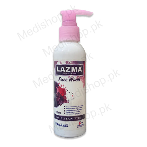 Lazm face wash spotless glow skin care treatment 130ml Bio labs anti Melasma