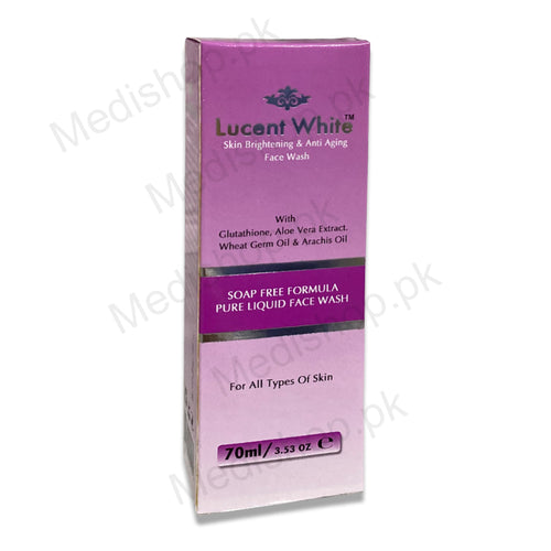 Lucent white skin brightening aging face wash 70ml motis skincare