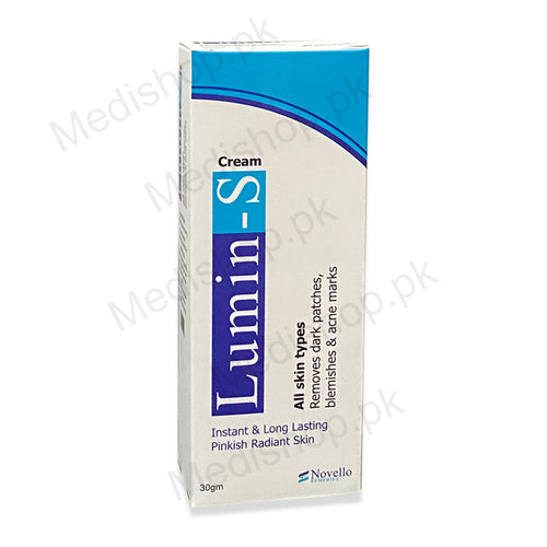 Lumin-S Cream remove dark patches acne marks skincare novello remedies 30gm