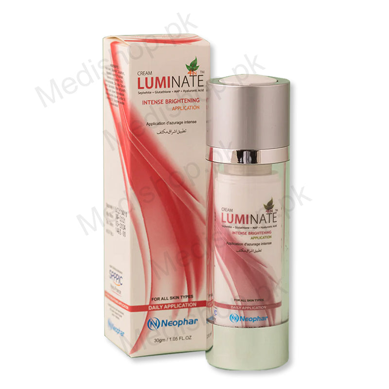 Luminate SKIN BRIGHTENING CREAM Sepiwhite+glutathion+MAP+hyaluronic Acid whitening Neophar Health Care