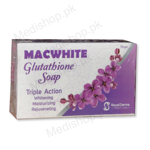 Macwhite glutathione soap whitening moisturizing rejuveneting Royal Derma Health Care