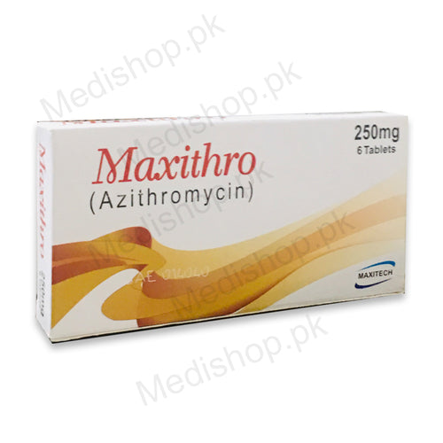 Maxitro azithromycin 250mg tablet antibiotic Maxitech pharma