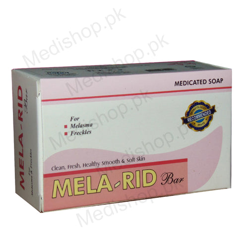 Mela-Rid Bar 90gram soap melasma freckles medicated rafaq skin care treatment