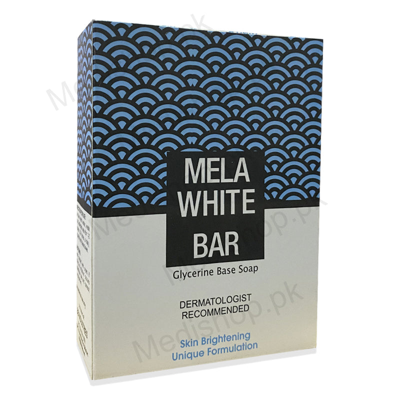 Mela white bar glycerine base soap skin brightening hitening