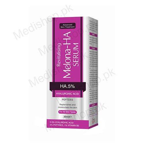 Melona HA 5% Serum 30ml moiturizning wrinkles skin care treatment 30ml crystolite pharma