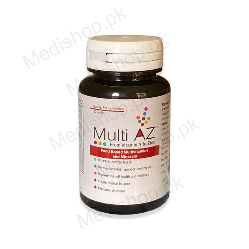 Multi AZ Vitamin A Zinc Multivitamin + Minerals arzik laboratories tablets
