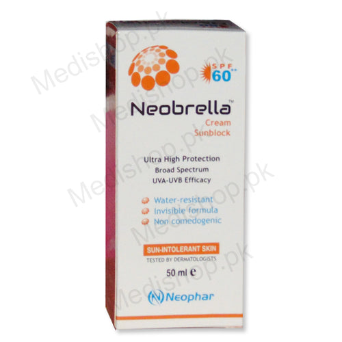 Neobrella Cream Sunblock SPF 60 50ml Suncare Sun protection Neophar pharma