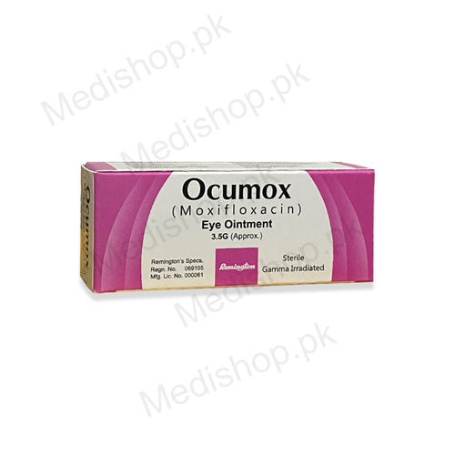 Ocumox Eye Ointment 3.5g Moxifloxacin Remington pharma