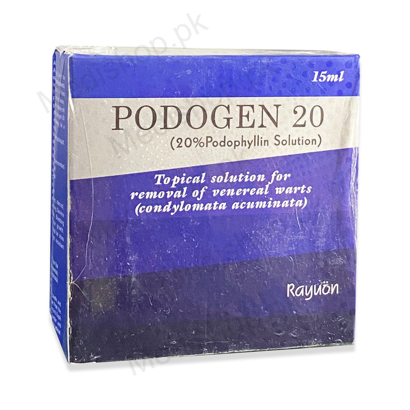 Pdogen 20podophyllin solution removal warts rayuon skincare