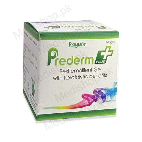 Prederm Plus Emollient Gel 100gm keratolytic benefits rayuon skin health care antifungal anti bacterial keratolytic