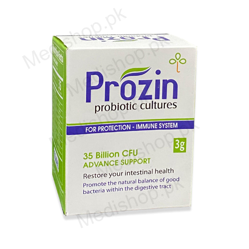  Prozin Sachets 3g probiotic cultures Protection Immune system Moringa Pharmaceuticals