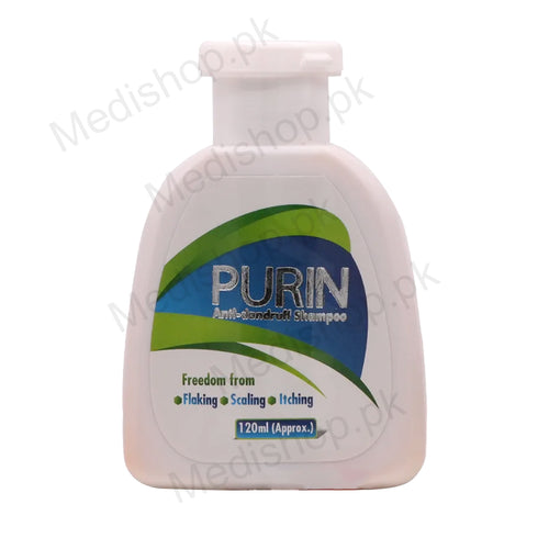 Purin Anti Dandruff Shampoo 120ml flacking scaling iching haircare Incepta pharma