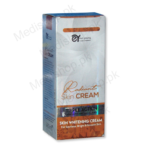Radiant Skin Cream 30gm Tripple Action whtening skin care asra derm