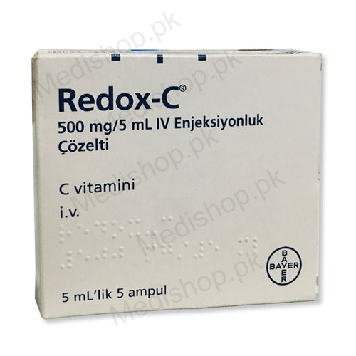 Redox-c 500mg/5ml injection vitamin c bayer pharma