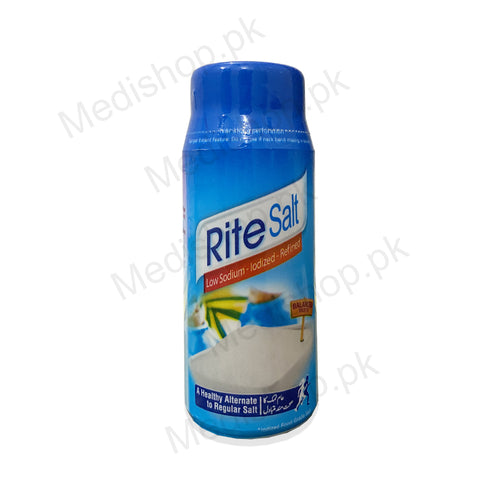      Rite salt low sodium lodized refined 100gram father and son