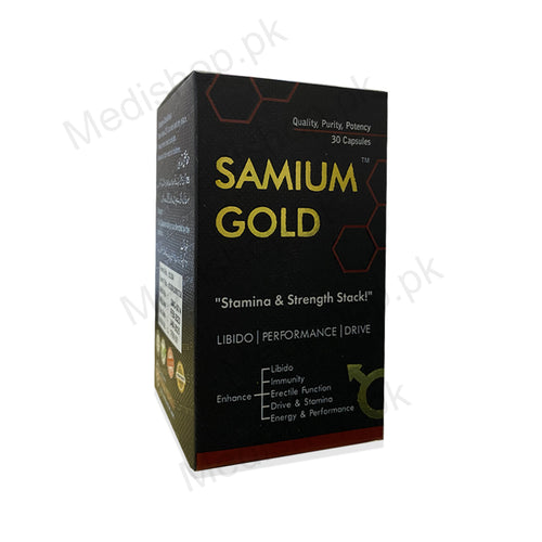 Samium gold 30 capsules men health sexual wellness erectile function stamina etihad pharma