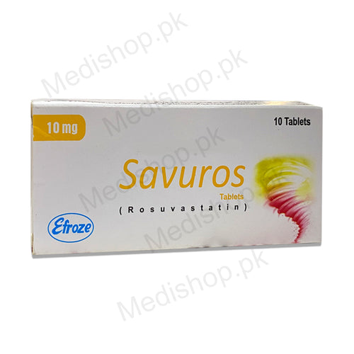 Savuros tablets rosuvastatin 10mg efroze