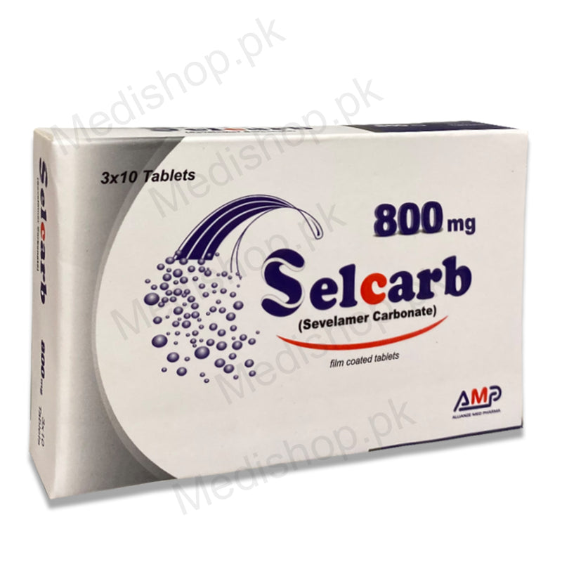 Selcarb 800mg tablets sevelamer carbonate Allianze med pharma