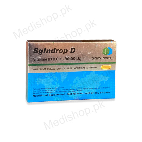 SgIndrop D Softgel Capsule vitamin D3 200000 I.U neutro pharma