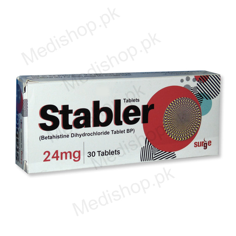 Stabler tablets 24mg betahistine dihydrochloride surge laboratories