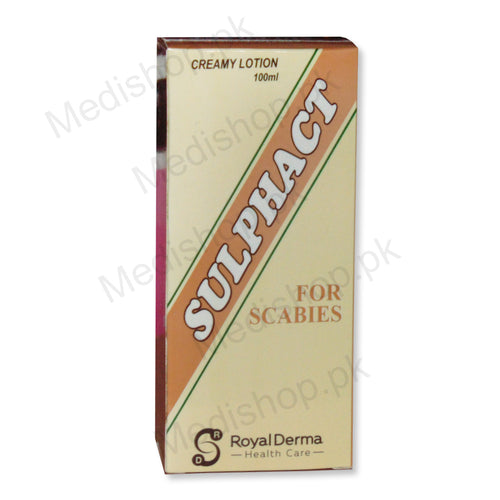 Sulphact creamy lotion for scabies royal derma health care 100ml