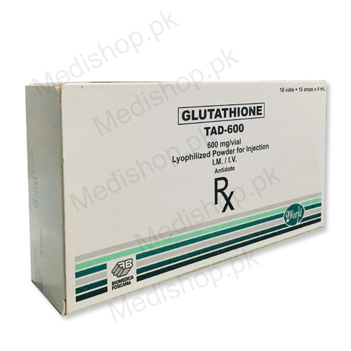 Tad-600 glutathione injection whitening biomedica foscama lyophilized powder 2world traders