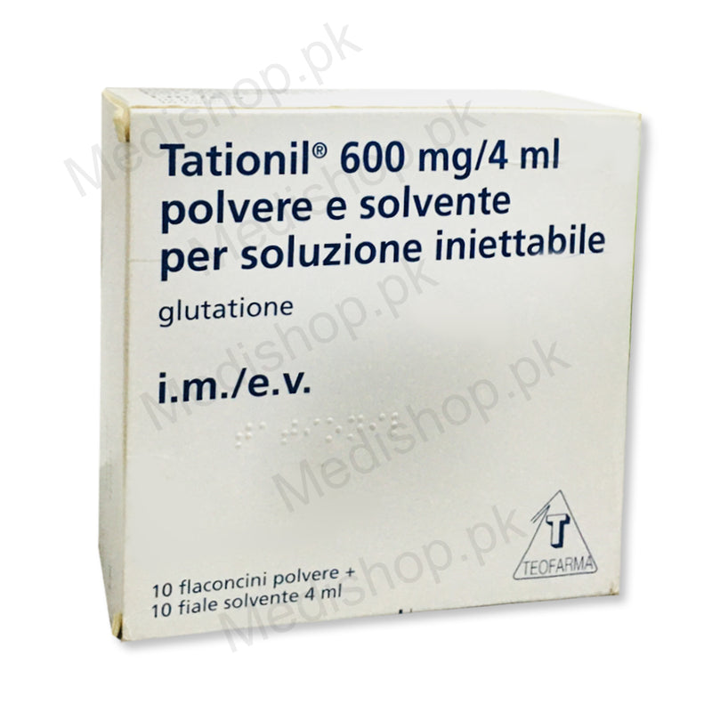 Tationil 600mg/4ml glutatione teofarma whitening injection skin care