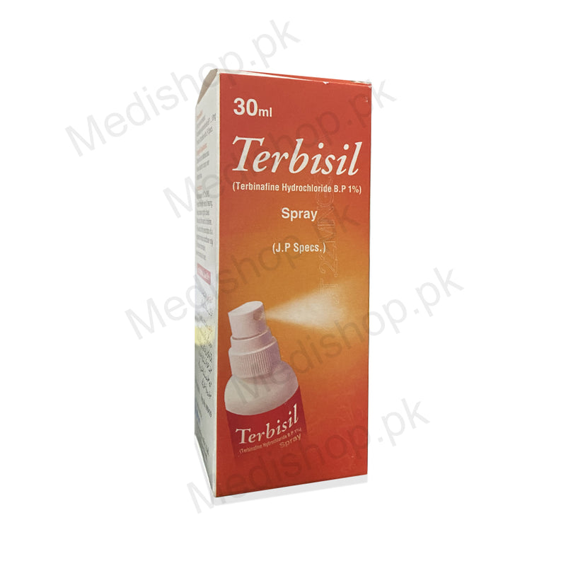 Terbisil Spray 30ml terbinafine hcl 1% antifungal saffron pharma