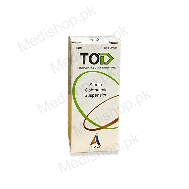    Tod eye drops Tobramycin 3mg dexamethasone 1mg alza pharma 5ml