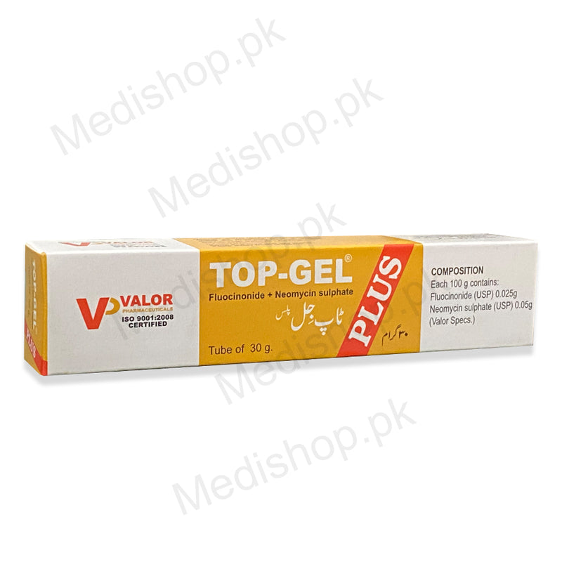 Top-Gel Plus fluocinonide+neomycin sulphate 30gm valor pharma