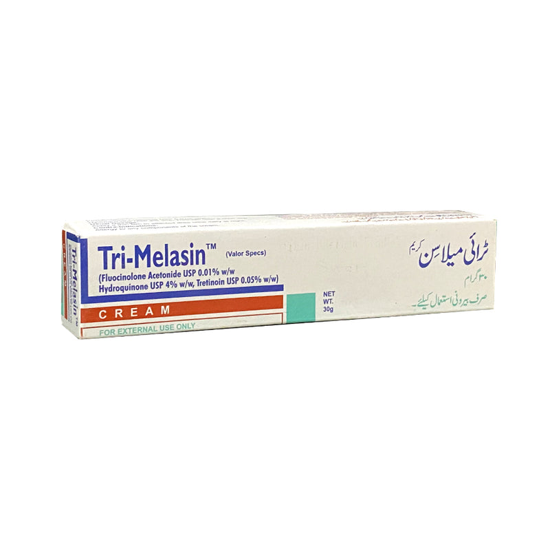     Tri-Melasin Melasma cream 30g fluocinolona acetonide hydroquinone tretinoin skincare treatment Valor pharma