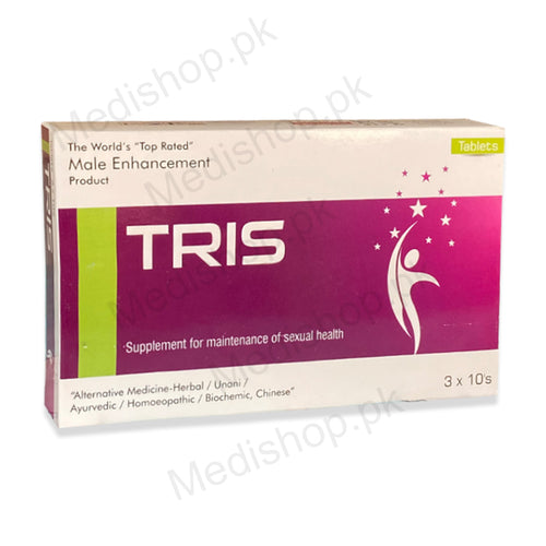 Tris Tablets supplement sexual health care male enhancement men care wisdom pharma