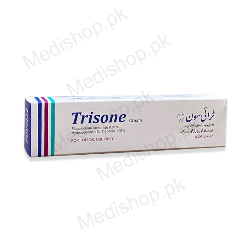 Trisone Cream 30Gram fluocinolone acetonide hydroquinone tretinoin pearl pharma skincare treatment