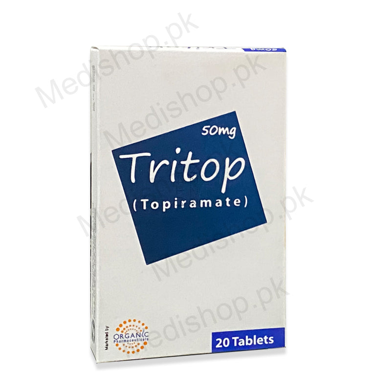 Tritop 50mg tablets topiramate organic pharma