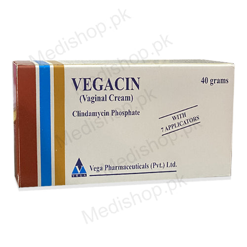Vegacin veginal cream clindamycin phosphate vega pharmaceuticals 40gram women care treatment