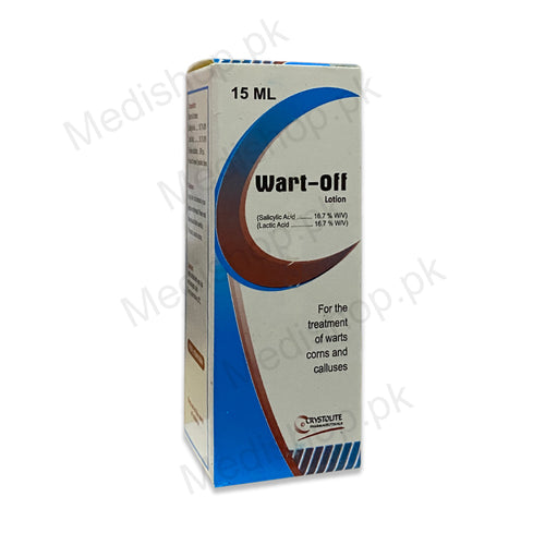    Wart off lotion treatment for warts coms calluses salicylic acid lactic acid crsytolite pharmaceuticals 15ml