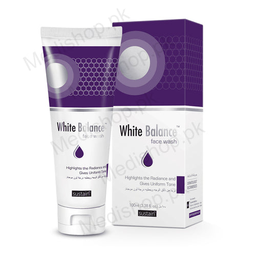 White balance facewash improve skin tone pigmentaion spots skin care Essentials Healthcare 100ml