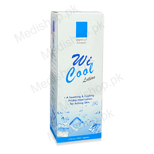 Wi cool lotion 75ml soothing cooling prickly heat itching skin care wisdom therpeutics