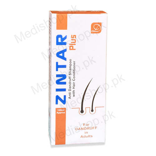 Zintar Plus Anti Dandruff Shampoo 120ml haircare derma shine