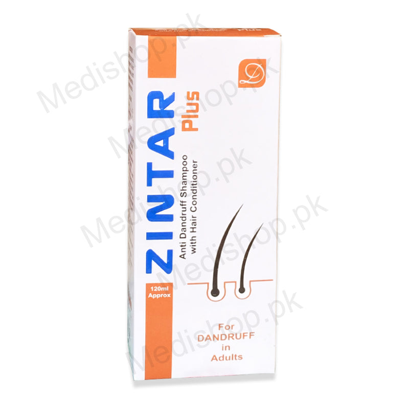 Zintar Plus Anti Dandruff Shampoo 120ml haircare derma shine