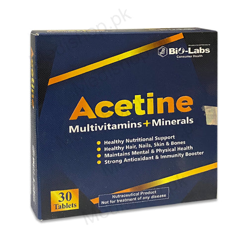 Acetine Multivitamins + Minerals Tablets  bio-labs